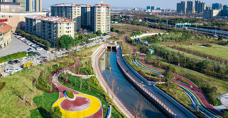 南京农花河成生态绿廊