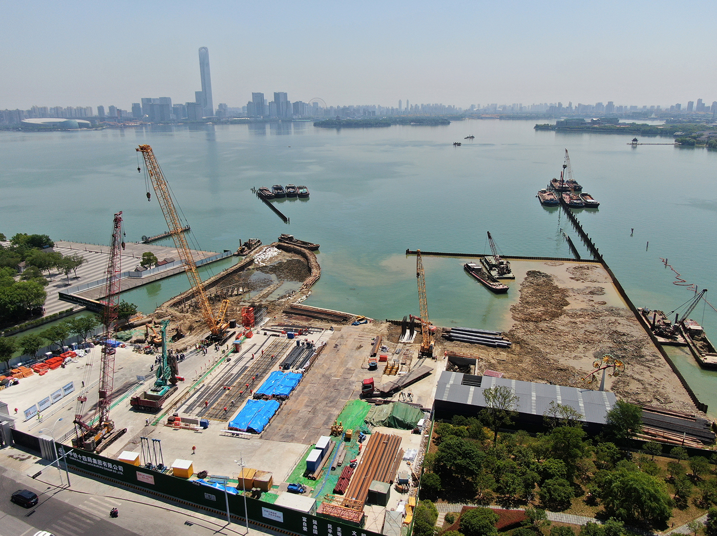 苏州:金鸡湖隧道建设有序推进