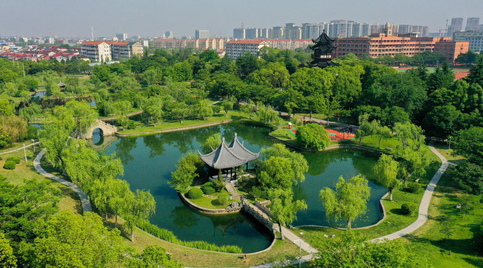 如东:"三河六岸"水城一体 "精雕细琢"城市空间